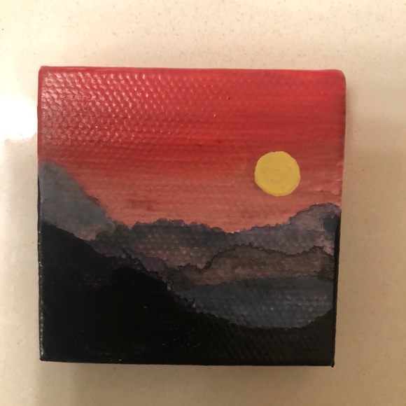 Acrylic Hand Painted Landscape Canvas Paintings - Picture 2 of 2